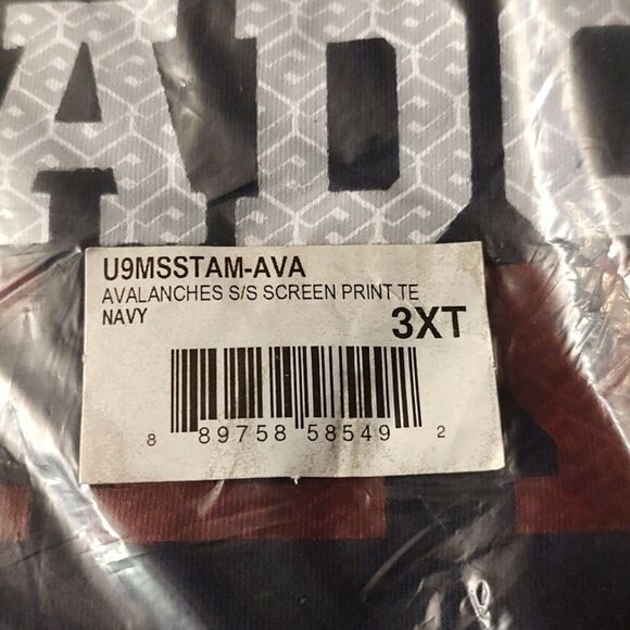 Colorado Avalanche 3XL TALL Tee -New - Picture 2 of 3